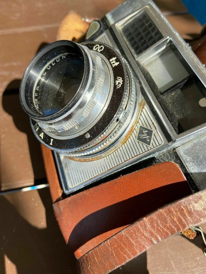 Agfa Optima 1 appareil photo avec Original Étui en cuir - Photo 4/4