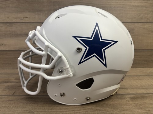 Dallas Cowboys Alternate Replica Full Size Football Helmet. Icy White. - Picture 7 of 8