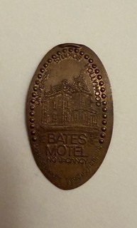 Elongated Smashed Pressed Penny Coin “Bates Motel Universal Studios Hollywood”
