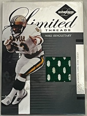 2005 Leaf Limited   Limited Threads Relic   MIKE SINGLETARY #LT-68   #/75
