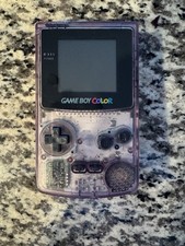 Nintendo Game Boy Color Handheld System Atomic Purple Tested & Working