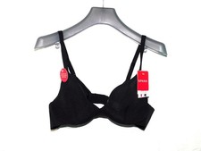 Spanx M 34 36 A-C NWT Black Fit To You Bra Underwire Sheerflex NEW Tags 30071R