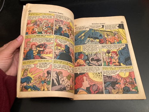 SENSATION #103 (1951) *Golden Age Wonder Woman!* Robot Cover! Bright & Colorful! - Picture 15 of 20