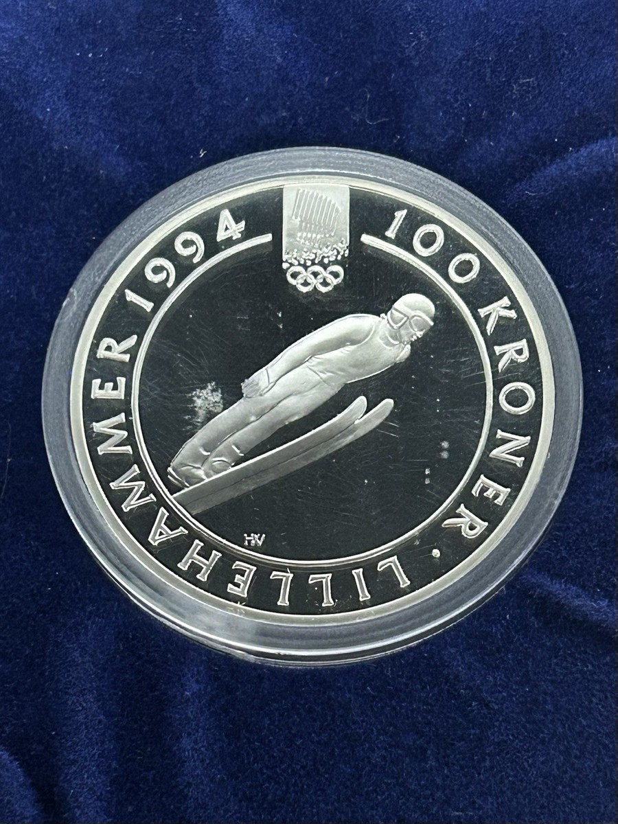 Norway Lillehammer 1994 Winter Olympics Coin Set .999 Fine Silver