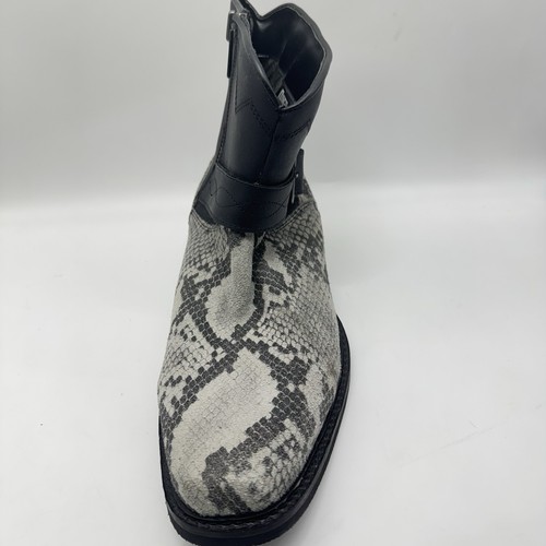 Dingo Ankle Boots DI-285 Mens Gray Snake Suede Zipper Western 11 D Zip Boot - Picture 14 of 15
