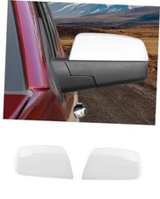 Mirror Caps Covers Compatible with 2014-2018 Chevy Silverado GMC Sierra White