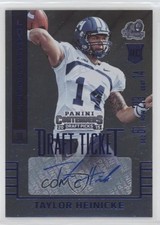 2015 Contenders Draft Picks College Ticket Blue Foil Taylor Heinicke Auto h3a