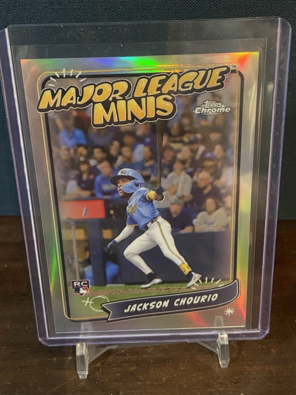 JACKSON CHOURIO 2024 TOPPS CHROME UPDATE MAJOR LEAGUE MINIS ROOKIE SSP