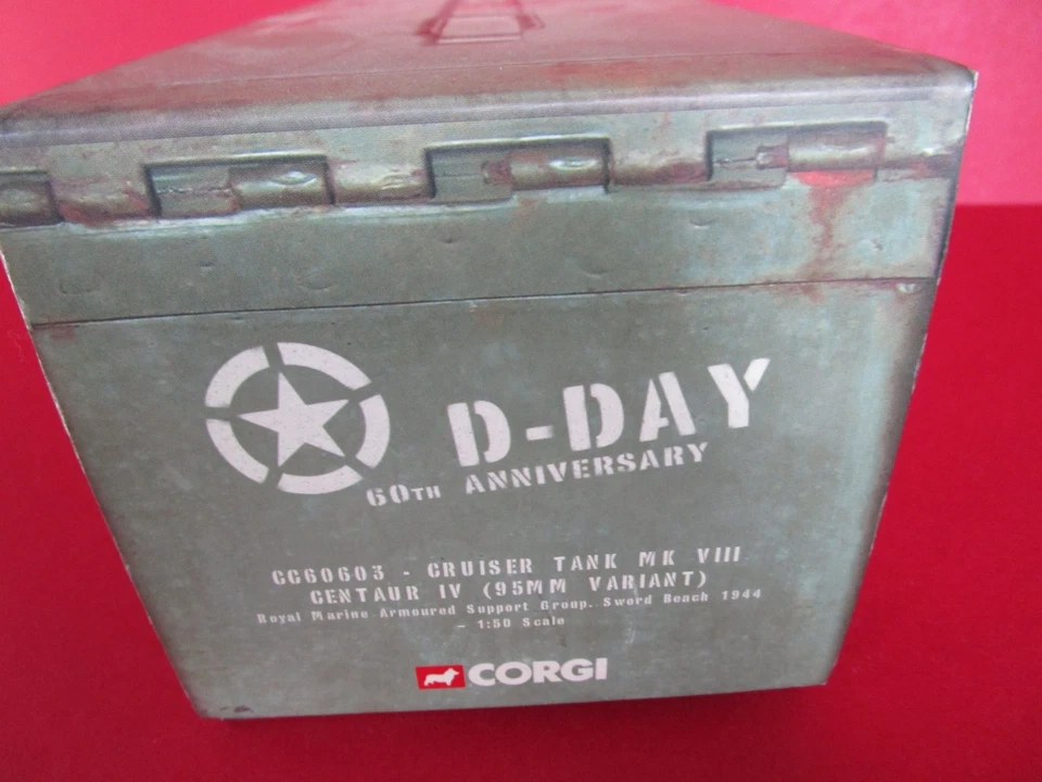 CRUISER TANK MK VIII CENTAUR US ARMY D-DAY 60TH ANNIVERSARY - CORGI CC60603 1/50 - Image 4 of 4