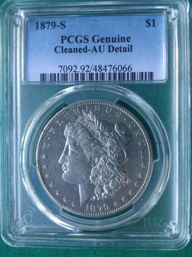 1879-S Morgan Silver Dollar PCGS Graded AU Detail Condition