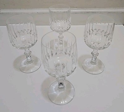 Set of 4 Beautiful Schott Zwiesel Germany Crystal Water Goblets 