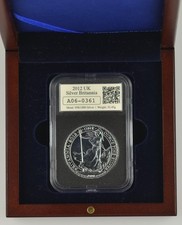 2012 SILVER BRITANNIA £2 DATESTAMP SLABBED - boxed