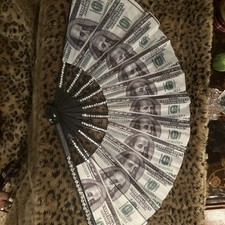 Large Handheld Hand Fans Boots on The Ground Fan Line Dance Fans