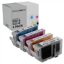4PK CLI-8 PGI-5 for Canon PGI5BK CLI8C CLI8M CLI8Y PIXMA MP510 MP600 MP810 MP500