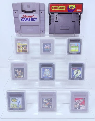 Nintendo Gameboy Vintage Video Game Lot! Super Gameboy, Super NES Game Genie