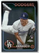 Ricky Vanasco RC 2024 Topps Chrome Update Los Angeles Dodgers #USC60
