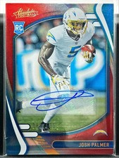 2021 Absolute Rookies Spectrum Red Signatures /100 Josh Palmer Rookie Auto RC
