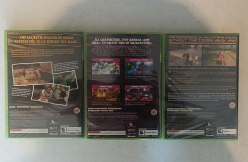 SEALED Sneak King Big Bumpin' & PocketBike Racer Xbox 360 Burger King games NTSC - Picture 2 of 2