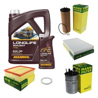 Mann Inspektionspaket 6L Mannol Longlife 504/507 5W-30 FüR Audi A6 Avant 2.5 TDI