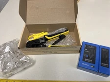 UBI Gear Cable Tester plus Cri...tor Plug Network Tool Kit 6/5/25 C