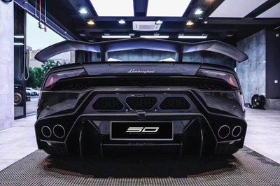 V Carbon Fiber Body Kit Rear Bumper Fits For Lamborghini Huracan LP580 LP610