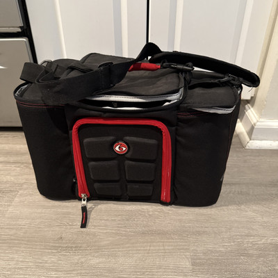 Innovator 6 Pack Fitness Meal Prep Management Tote Bundle Red