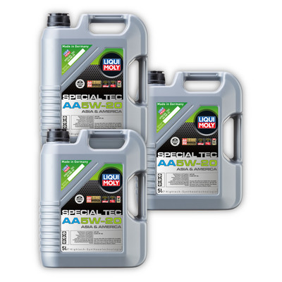 3x Motoröl LIQUI MOLY 7532 Special Tec AA 5W-20 Leichtlauf syn Asia America 5