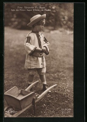 AK Prinz Alexander Ferdinand, Sohn des Prinzen August Wilhelm von Preußen 1916 