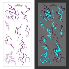 Luminous Tattoo Stickers, Temporary Tattoos Long-lasting Development Color V0E7