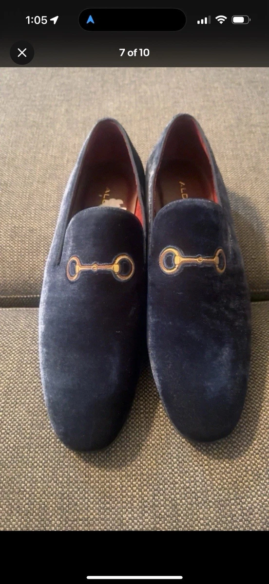 ALDO Men\'s Blue Suede Horsebit Dress Loafer Size 11 (23) Aldo Loafer Blue Casual Shoes for Men for sale | eBay main image 4