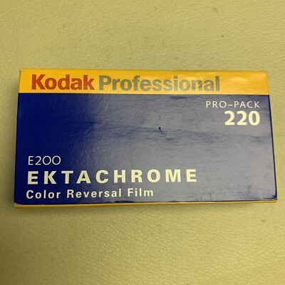 Pack Of 5 Rolls Kodak Ektachrome E200-220- E 6. Expired 3/2001. Cold Storage.