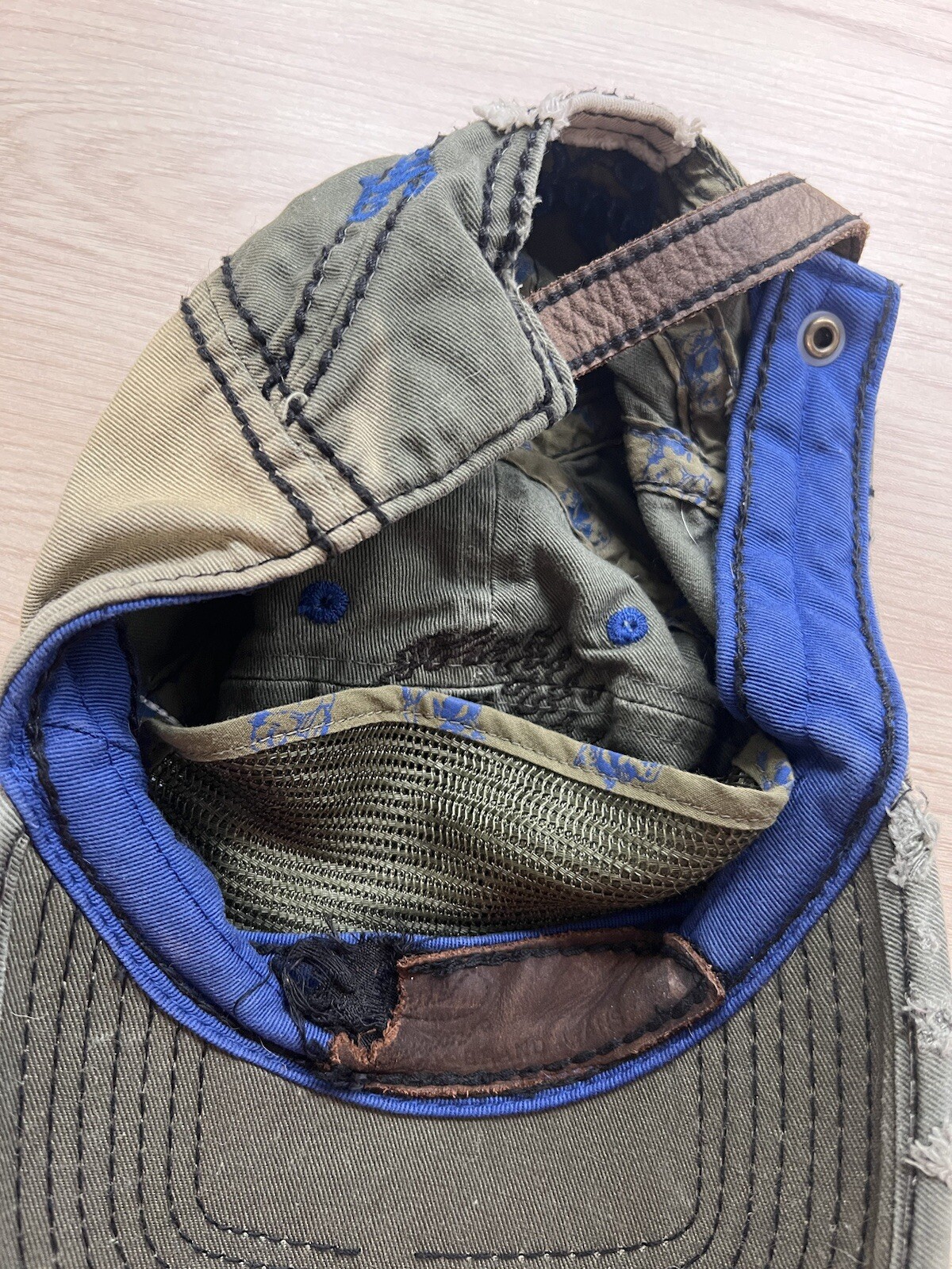 Extremely Rare Vintage True Religion Buddha Cap Hat - Distressed image 9