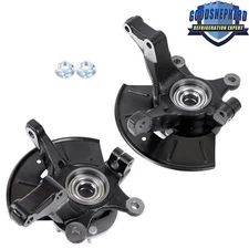 Pair Front Steering Knuckle & Wheel Hub Bearing For Ford Escape Mercury Mariner