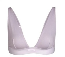 SKIMS SIZE 3X Cotton Plunge Bralette BRA Color: iris mica lavender LOUNGE
