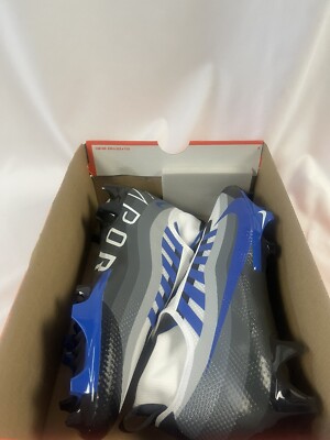 Nike Vapor Edge Pro 360 Black Game Royal Football Cleats  display picture 1