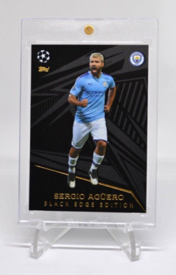 2023/24 Sergio Aguero Match Attax Extra Black Edge Edition Man City 23/24 #259