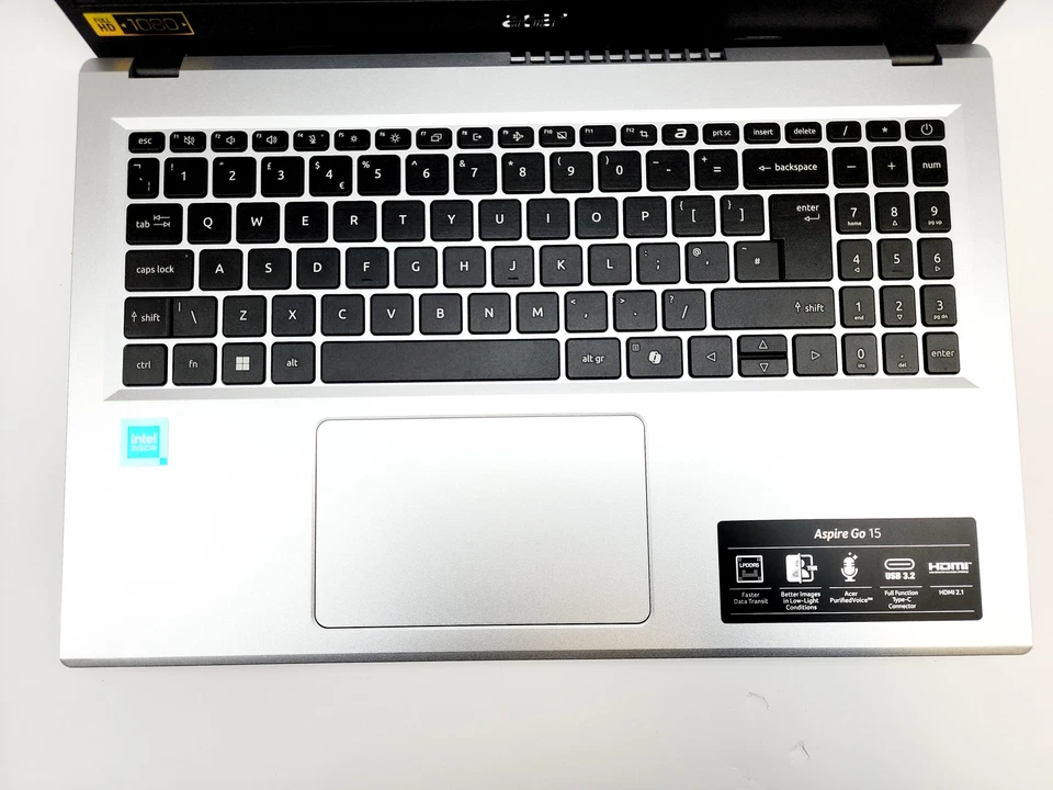 Acer Aspire Go 15" (128GB SSD, Intel N100, 4GB DDR5) AG15-31P Silver Excellent - Image 2 of 4