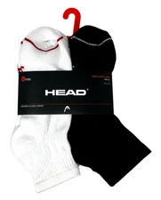 HEAD MEN'S SHORTY CREW 8 PAIRS SOCKS SIZE 7-12