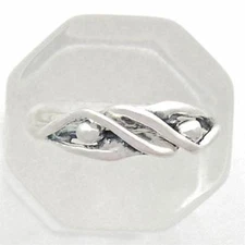 Man / Man Embrace Puzzle Ring 0.925 Sterling Silver Gay Men Lovers LGBTQ