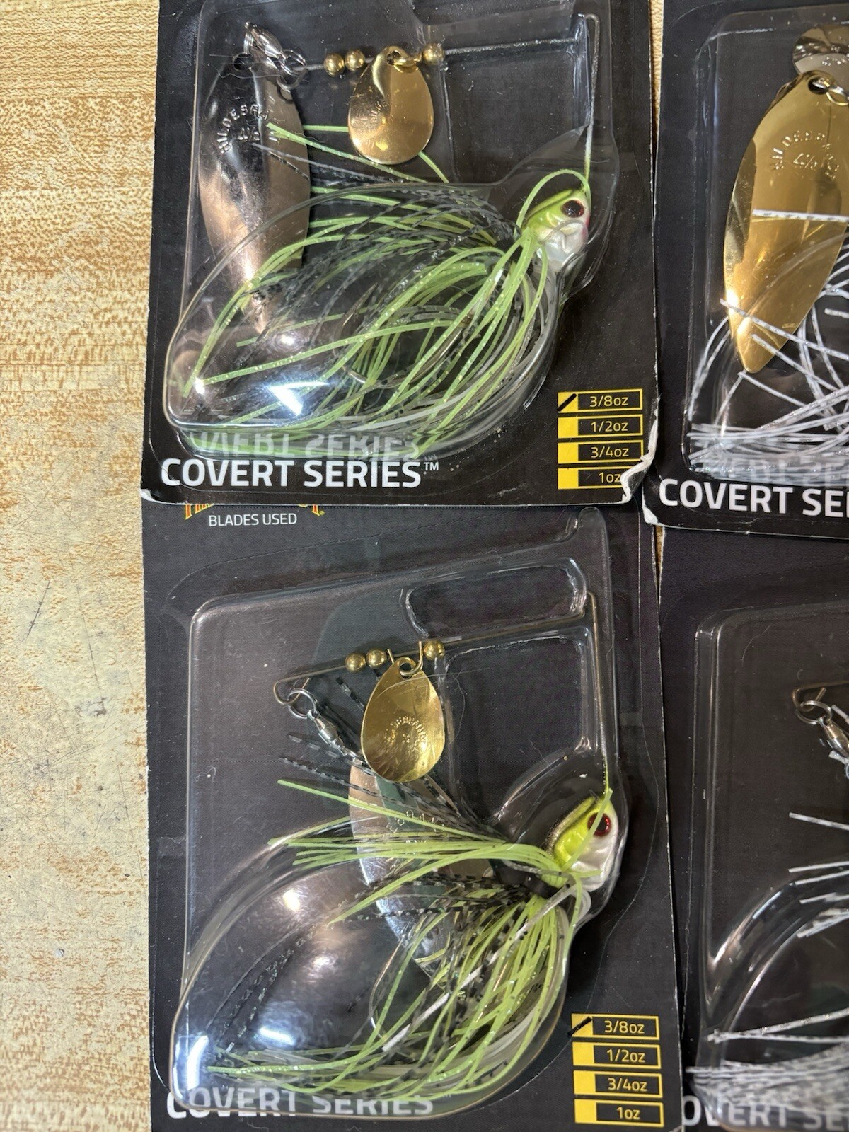 4 Booyah Covert Spinnerbaits 3/8oz.Willowleaf - Image 3