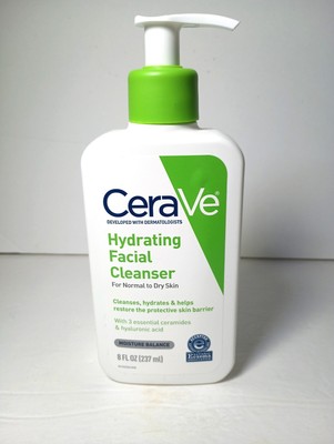 CeraVe Hydrating Facial Cleanser for Normal to Dry Skin 8oz / 237ml