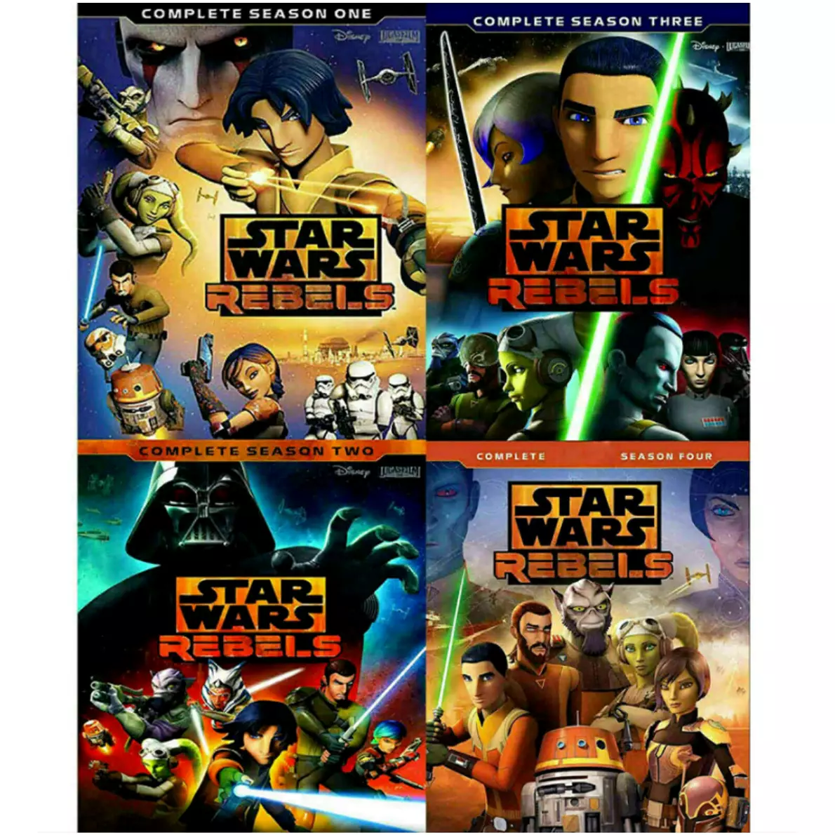 STAR WARS REBELS COMPLETE SERIES 1 4 DVD COLLECTION Season 1 2 3 4