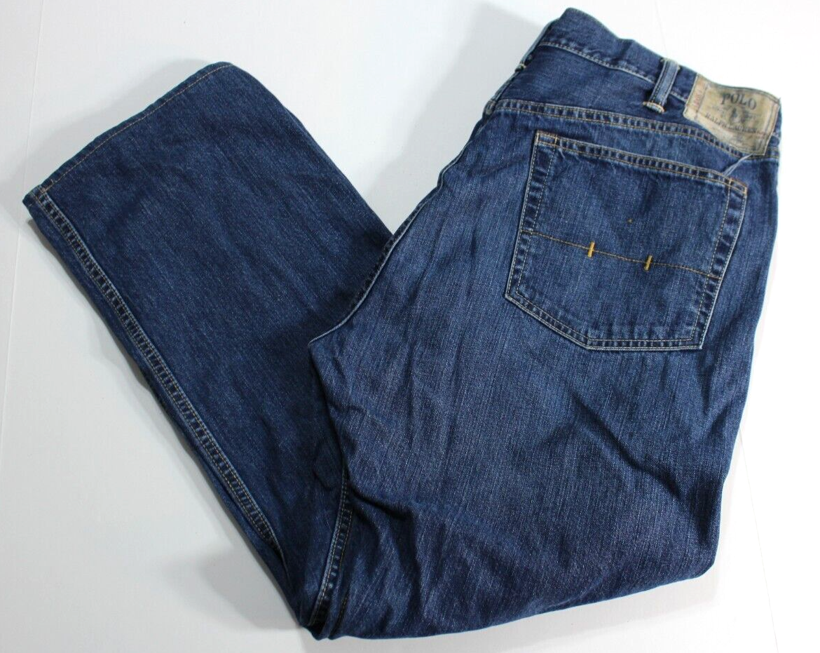 Polo Ralph Lauren 38 x 30 Classic 867 Medium Wash Denim Jeans 