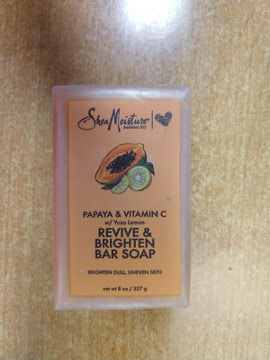 Shea Moisture Revive & Brighten Bar Soap Papaya & Vitamin C   E16C