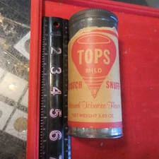 TOPS MILD SCOTCH SNUFF METAL CAN #OP/HP