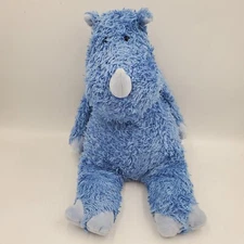 Jellycat Bunglie Blue Rhino Stuffed Animal Plush Toy 15" Retired Rare