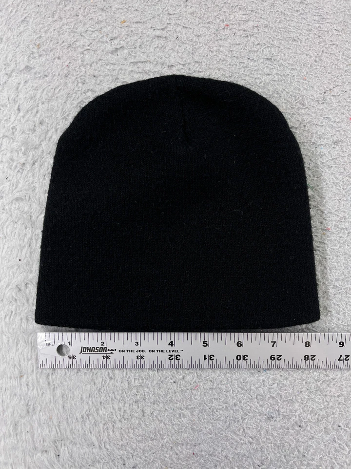 Superman DC Comics Beanie Toque Youth Black Knit Hero Acrylic Polyester Blend - Image 3 of 4