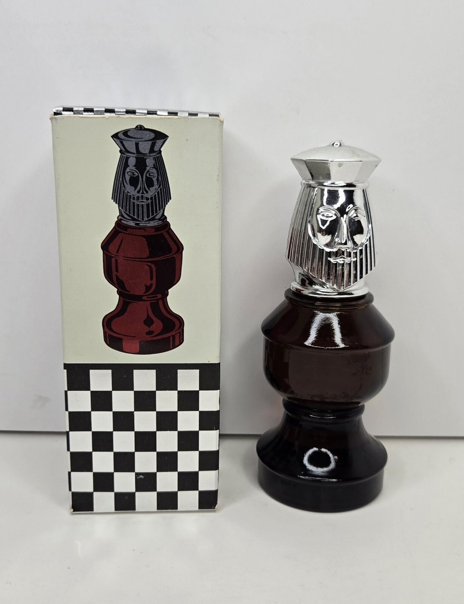 Vintage Avon Chess Piece The King Tia Winds After Shave oz FULL Retro