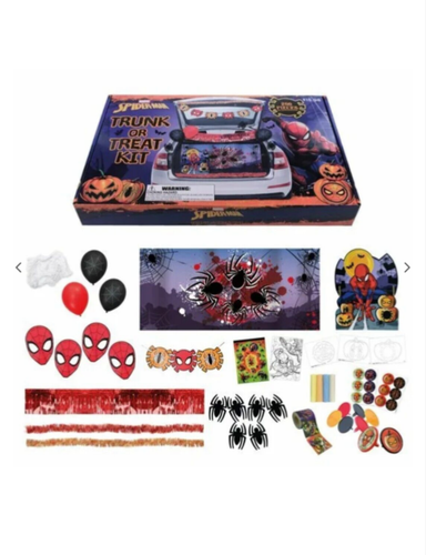 Marvel SPIDER-MAN Halloween Trunk or Treat Kit 200 Pieces Party Decor NIP - Picture 4 of 5