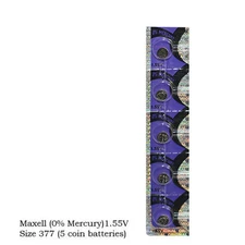 5 NEW MAXEL 377 SR626SW SR66 V377 watch battery - U.S. SELLER - FRESH